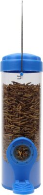 Perky-Pet 388F Dried Mealworm Bird Feeder with Flexports
